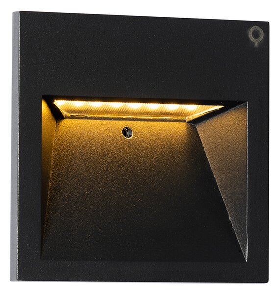 Модерна стенна лампа черна с LED - Gem 2