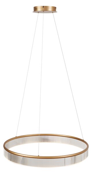 Модерен висящa лампa месинг 78cm вкл. LED 3-степенно димиране - Anello Chandelier