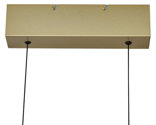 Модерна висяща лампа месинг с LED 3-степенно димиране Easylift - Straight