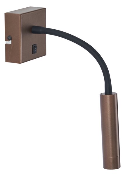 Модерна бронзова стенна лампа с USB-C порт - Gosna