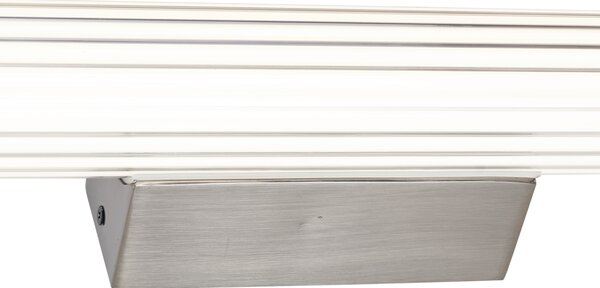 Ретро стенна лампа Gunmetal 60.4cm вкл. LED IP44 - Coco