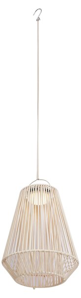 Бохемска настолна лампа бежова с LED 3-степенно димиране IP54 Соларно презареждане - Duca