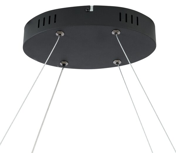 Скандинавска висяща лампа черна 110 см вкл. LED с 3-степенно димиране - Circuit