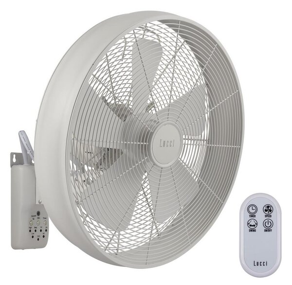 Lucci Air 213128EU - Стенен вентилатор BREEZE 55W/230V бял + дистанционно