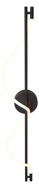 Модерна стенна лампа черна с LED 3-степенно димиране - Twirl