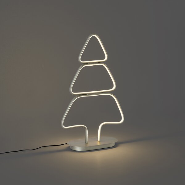 Коледна настолна лампа стоманена коледна елха с LED - Arbre