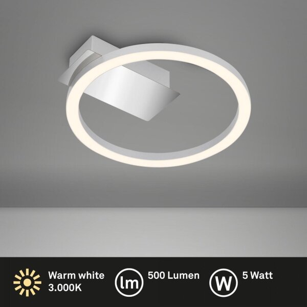 Briloner 3778-014 - LED таванно осветително тяло FRAME LED/5W/230V Ø 20 см матов хром