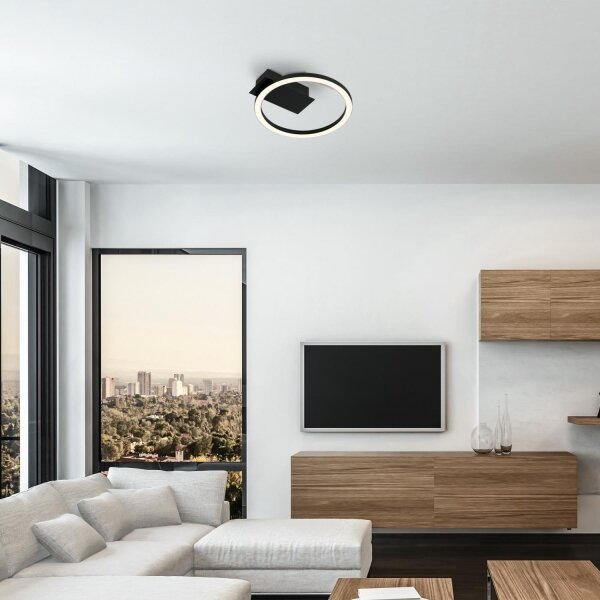Briloner 3778-015 - LED таванно осветително тяло FRAME LED/5W/230V Ø 20 см черен
