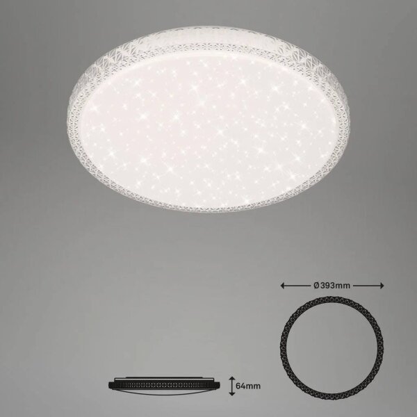 Briloner 3412-016 -LED димируемо таванно осветително тяло LED/24W/230V 3000-6000K Ø 39 см