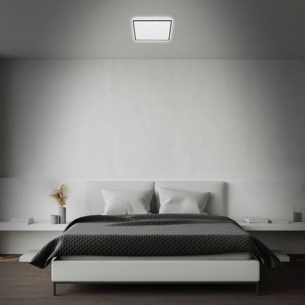 Briloner 3748-415 - LED таванно осветително тяло STAR SKY LED/15W/230V 27x27 см черно