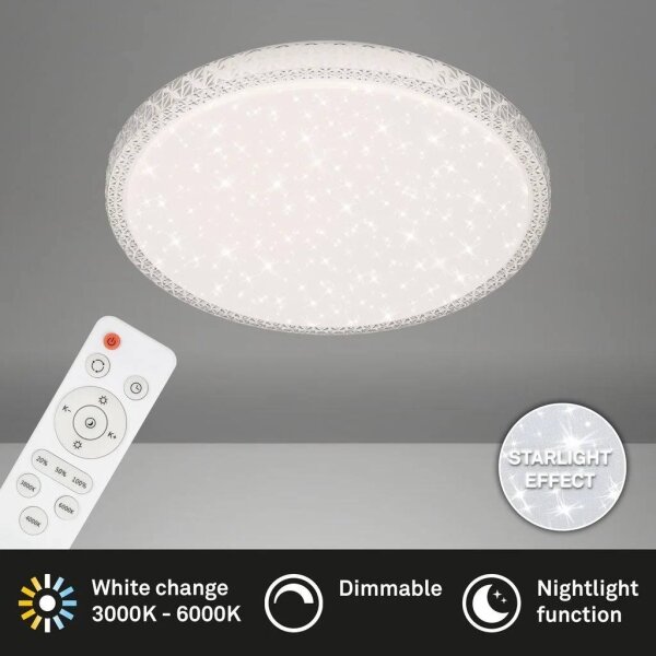 Briloner 3412-016 -LED димируемо таванно осветително тяло LED/24W/230V 3000-6000K Ø 39 см