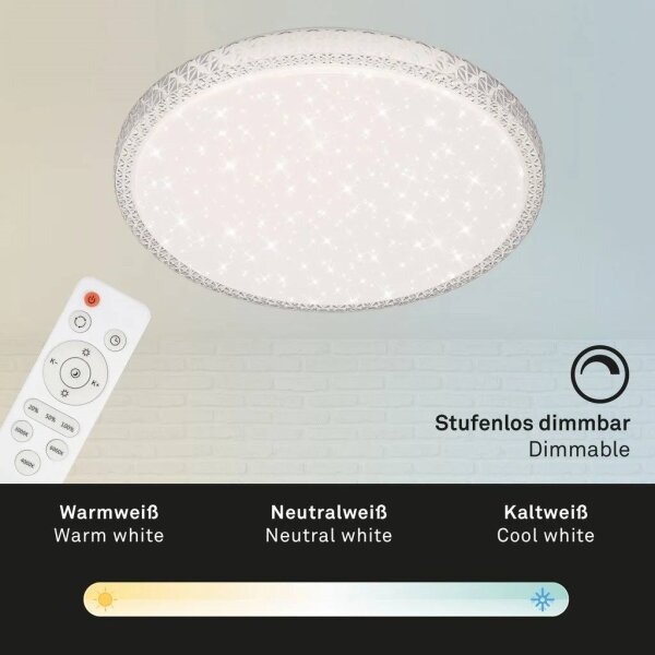 Briloner 3412-016 -LED димируемо таванно осветително тяло LED/24W/230V 3000-6000K Ø 39 см