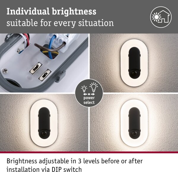 Paulmann 94958 - LED/18,5W IP65 Димируемо външно стеново осветително тяло ELUNOR 230V