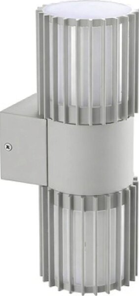 BRILAGI - Външно стенно осветително тяло ARMOR 2xGU10/35W/230V IP44 сиво