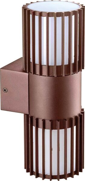 BRILAGI - Външно стенно осветително тяло ARMOR 2xGU10/35W/230V IP44 кафяво