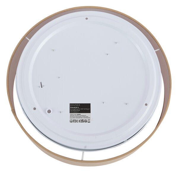 Смарт плафон бежов 35 см вкл. LED и дистанционно управление - Flat Drum