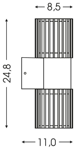 BRILAGI - Външно стенно осветително тяло ARMOR 2xGU10/35W/230V IP44 кафяво