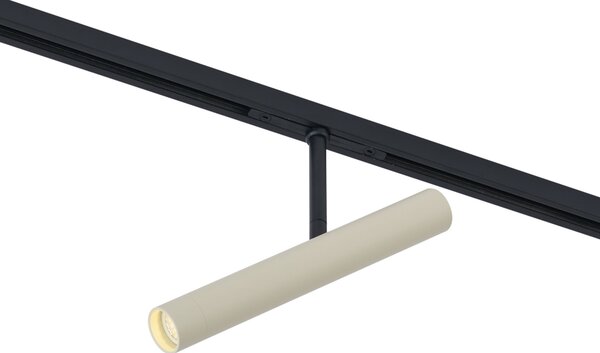 Модерен спот бежов с черно за 1-фазна релсова система - Slimline Avery