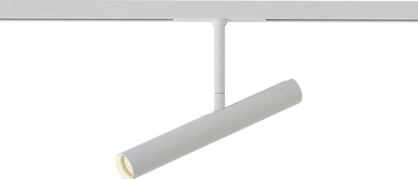 Модерен бял прожектор за 1-фазна релсова система - Slimline Avery