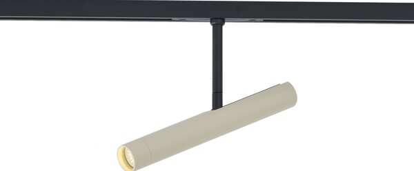 Модерен спот бежов с черно за 1-фазна релсова система - Slimline Avery