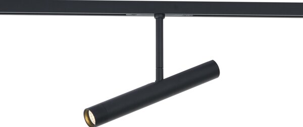 Модерен прожектор черен за 1-фазна релсова система - Slimline Avery