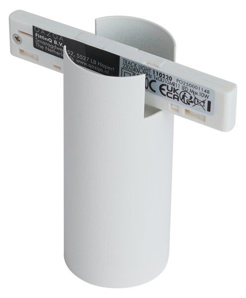 Модерен прожектор бял за 1-фазна релсова система GU10 35mm - Slimline Nubee Honey