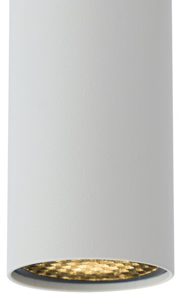 Модерен прожектор бял за 1-фазна релсова система GU10 35mm - Slimline Nubee Honey