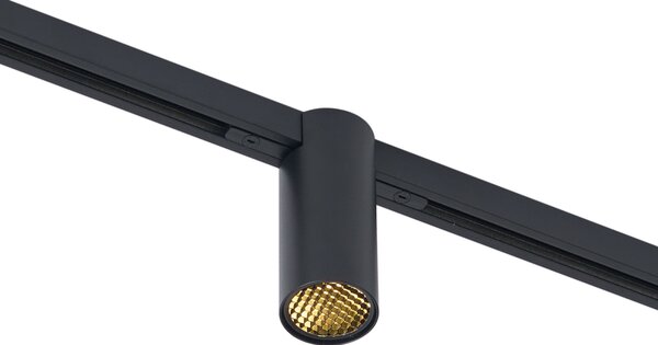 Модерен прожектор черен за релсова система 1-фазен GU10 35mm - Slimline Nubee Honey