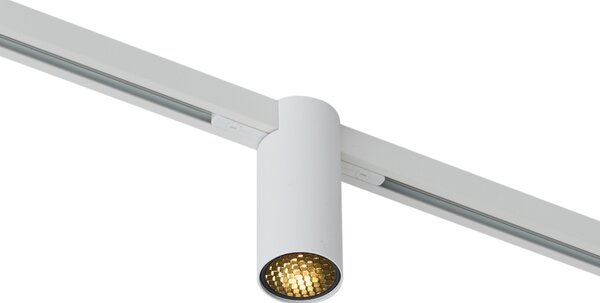 Модерен прожектор бял за 1-фазна релсова система GU10 35mm - Slimline Nubee Honey