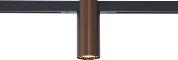 Модерен прожектор тъмен бронз за релсова система 1-фазен GU10 35mm - Slimline Nubee Honey