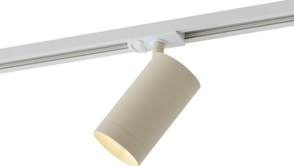 Модерен бежов прожектор за 1-фазна релсова система GU10 70mm - Iconic Jeana Luxe