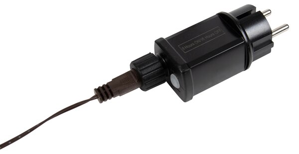 Коледна подова лампа кафяво дърво 180 см вкл. LED с таймер IP44 - Ki