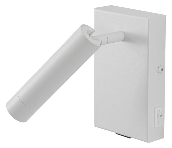 Модерна стенна лампа бяла регулируема с USB-C - Croft