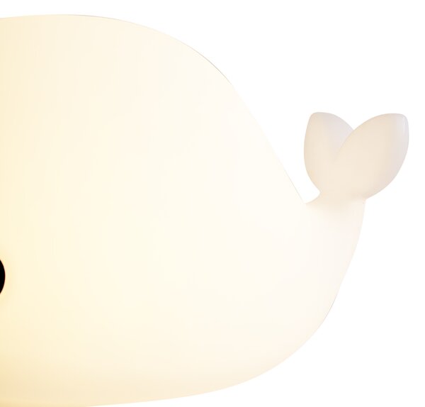 Настолна лампа бяла 50 см вкл. LED димируема IP54 акумулаторна - Baby Whale