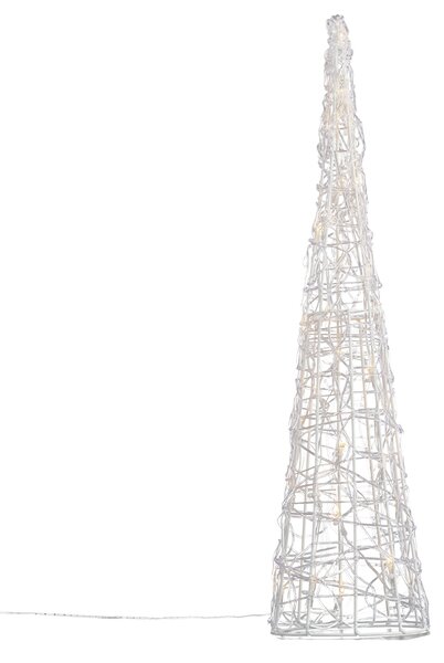 Коледна елха прозрачна 60 см вкл. LED IP44 - Coni