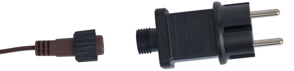 Подова лампа кафяв ратан елен с LED IP44 - Flossie
