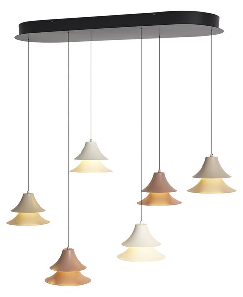 Висяща лампа многоцветна с LED димируема 6-лампи Easylift - Witch