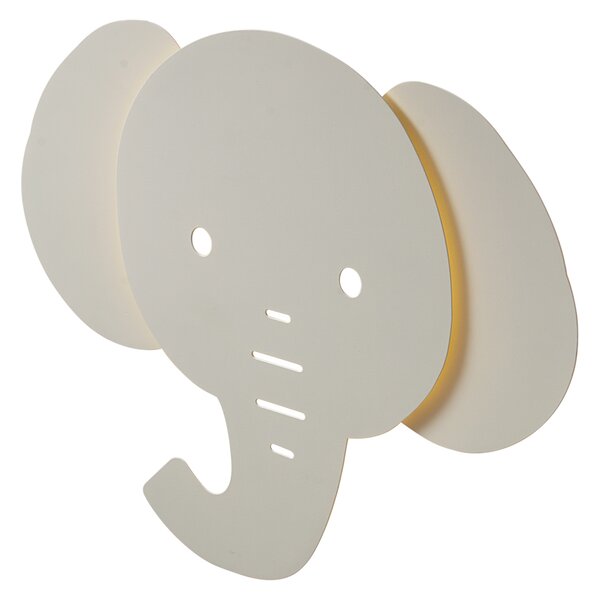 Детска стенна лампа бежова с LED 3-степенно димиране - Ellie the Elephant