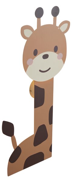 Детска стенна лампа кафява с LED 3-степенно димиране - Gigi the Giraffe