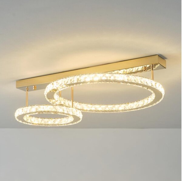 Zuma Line MX3713-2-3GT - LED димируемо таванно осветително тяло GIRONA LED/36W/230V златисто