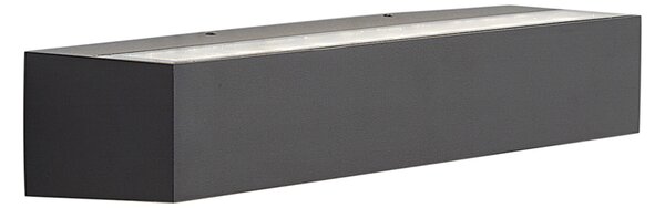Индустриална външна стенна лампа черна 38 см вкл. LED IP65 - Hannah