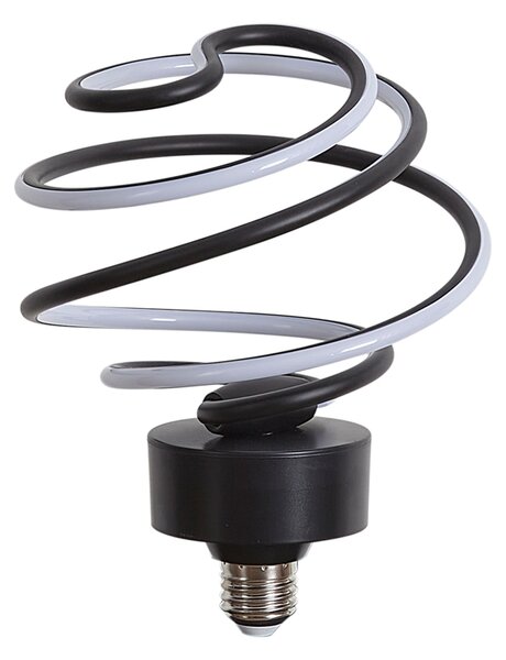 E27 LED декоративна крушка черна спирала 6W 370 lm 3000K