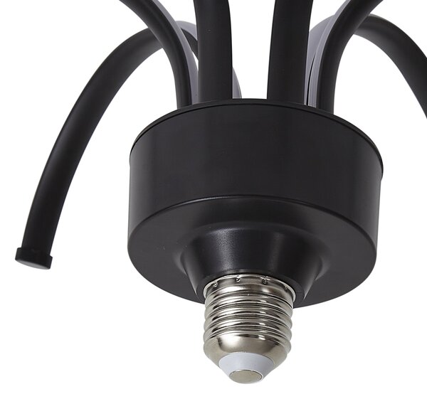 E27 LED декоративна лампа черна 6W 450 lm 3000K