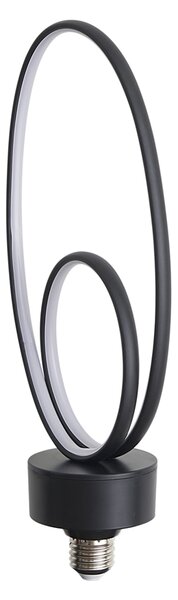 E27 LED декоративна крушка черна 6W 450 lm 3000K