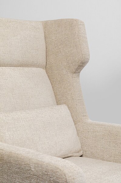 Кресло с табуретка Quinn High Beige