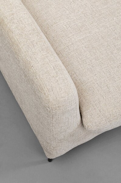 Кресло с табуретка Quinn High Beige