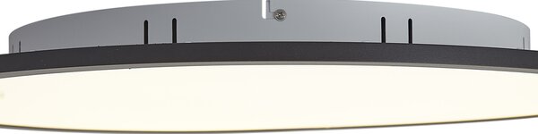 Smart LED панел черен 60cm вкл. LED димиране до топло с дистанционно управление - Knob