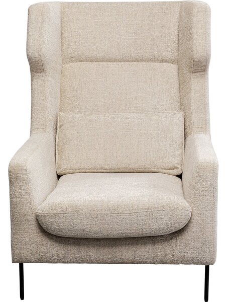 Кресло с табуретка Quinn High Beige
