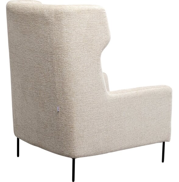 Кресло с табуретка Quinn High Beige
