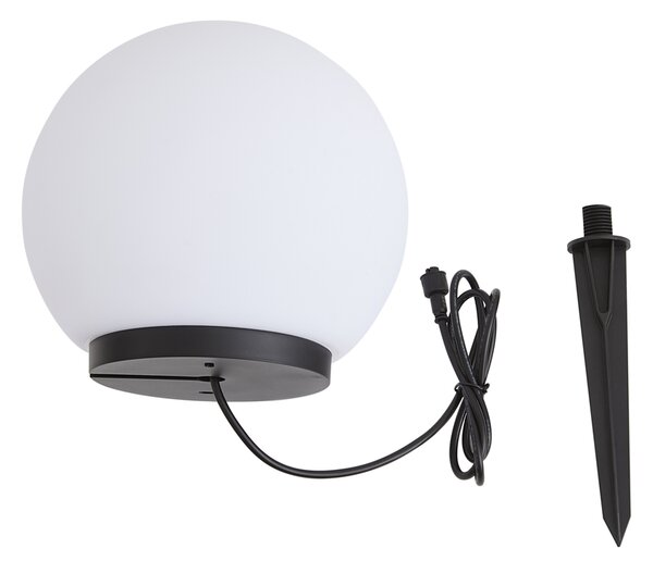 Модерна външна лампа 12V бяла 20 см вкл. LED IP65 - Voltaire Luno